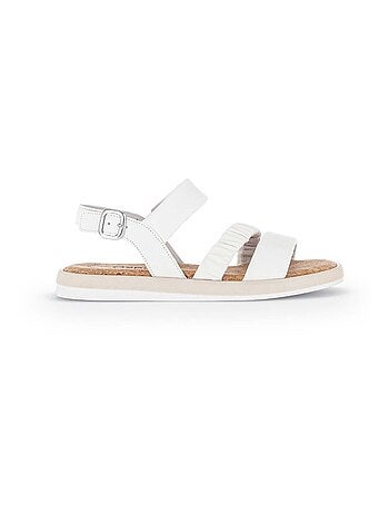 Sandales en cuir lisse