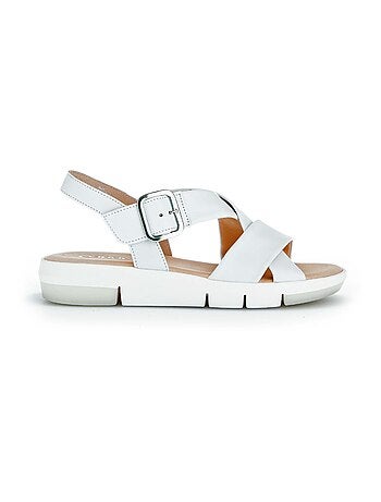 Sandales en cuir lisse