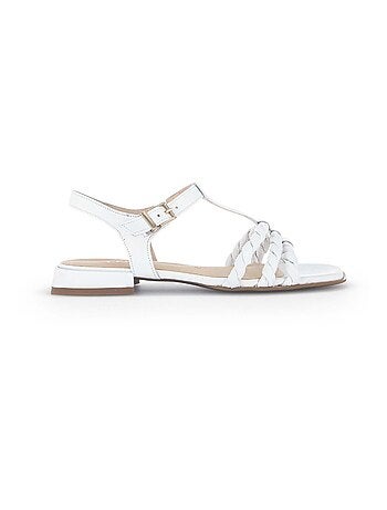 Sandales en cuir lisse