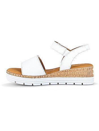 Sandales en cuir lisse