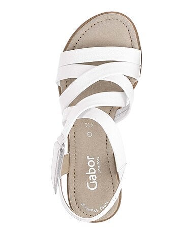 Sandales en cuir lisse