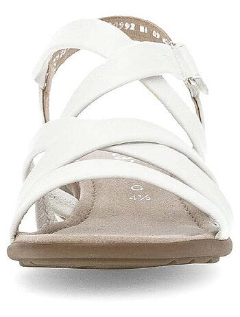 Sandales en cuir lisse