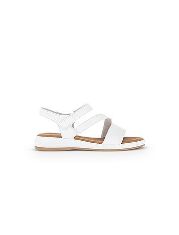 Sandales en cuir lisse