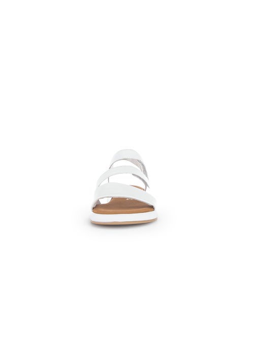 Sandales  en cuir lisse - Kiabi