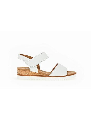 Sandales en cuir lisse