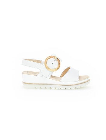 Sandales en cuir lisse