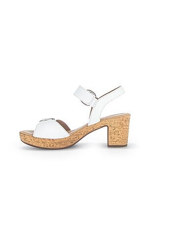 Sandales en cuir lisse