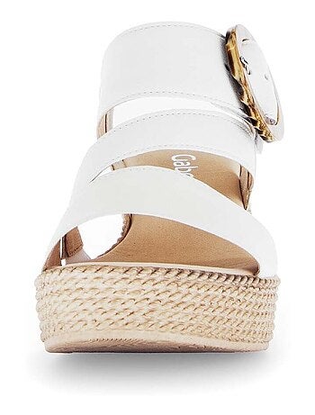 Sandales en cuir lisse