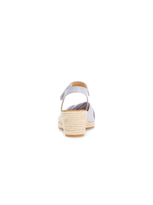 Sandales  en cuir lisse - Kiabi