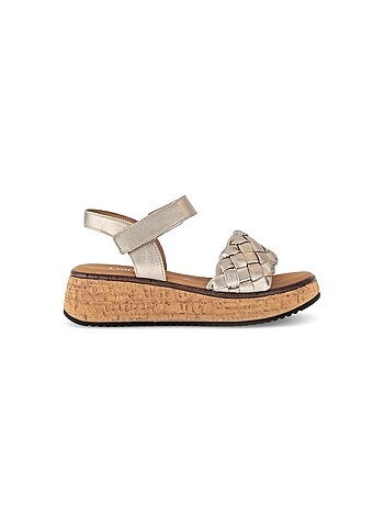 Sandales en cuir lisse