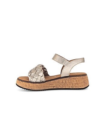 Sandales en cuir lisse