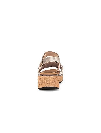 Sandales en cuir lisse