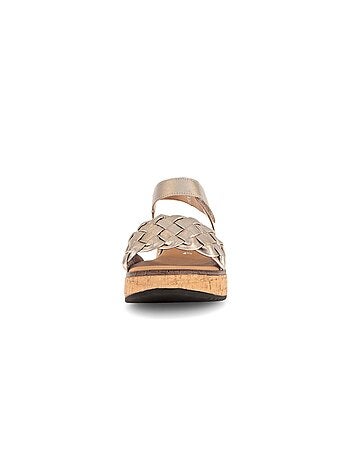 Sandales en cuir lisse