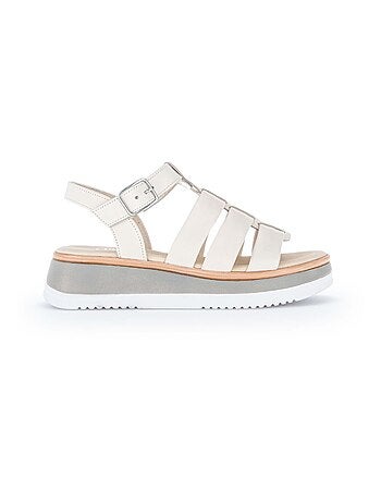 Sandales en cuir lisse