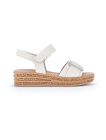 Sandales en cuir lisse