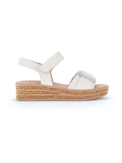 Sandales  en cuir lisse Gabor - Kiabi