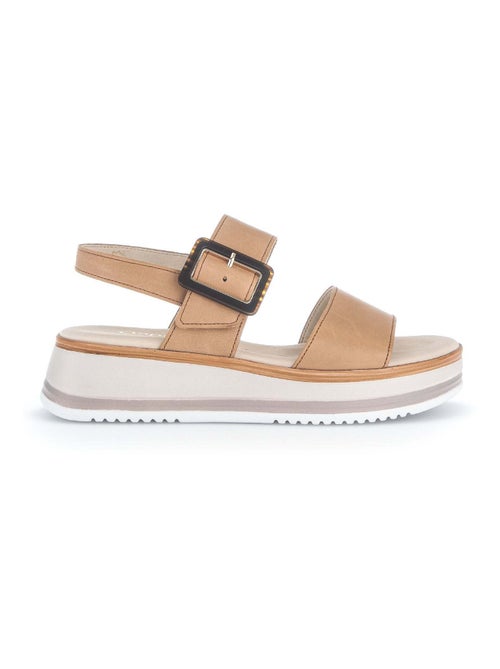 Sandales  en cuir lisse Gabor - Kiabi