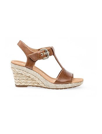 Sandales en cuir lisse