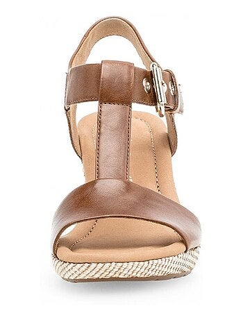 Sandales en cuir lisse