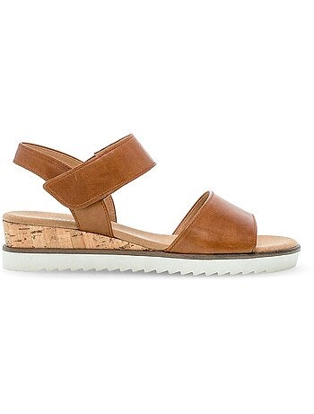 Sandales en cuir lisse