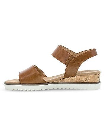 Sandales en cuir lisse