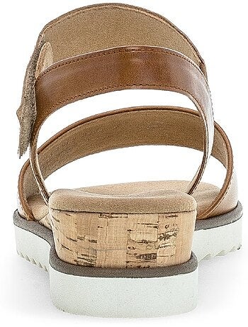 Sandales en cuir lisse