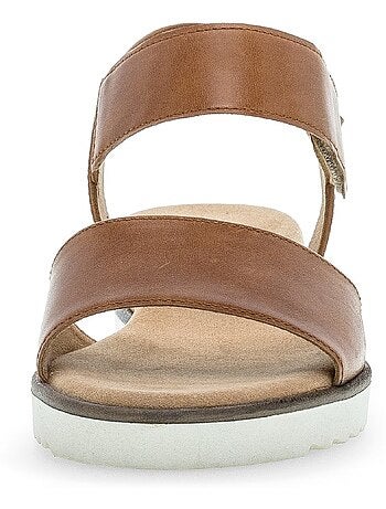 Sandales en cuir lisse