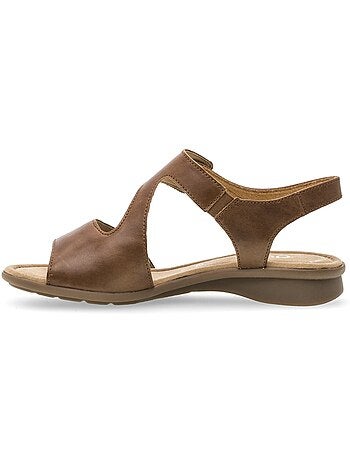 Sandales en cuir lisse