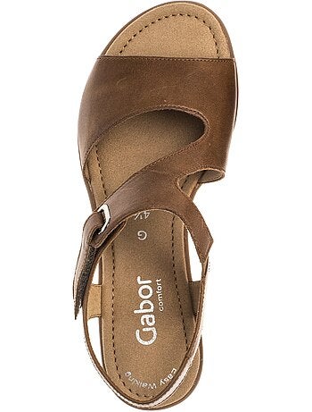 Sandales en cuir lisse