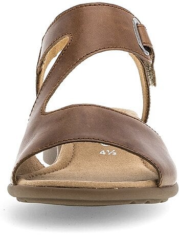 Sandales en cuir lisse