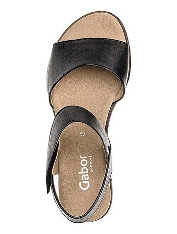 Sandales en cuir lisse