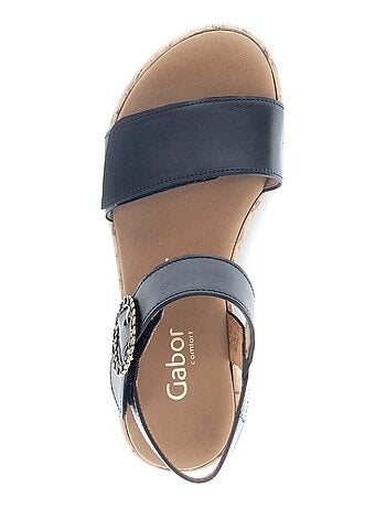 Sandales en cuir lisse