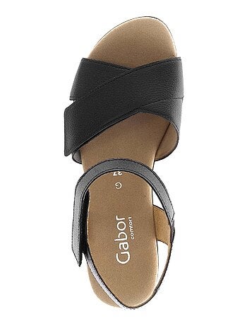 Sandales en cuir lisse