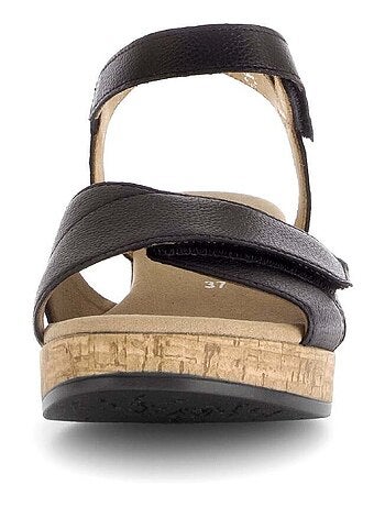 Sandales en cuir lisse