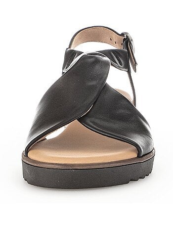 Sandales Compensées Cuir Gabor Cervo