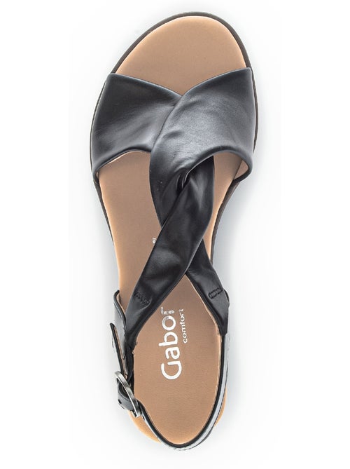 Sandales en cuir lisse - Kiabi Sandales en cuir lisse - Kiabi