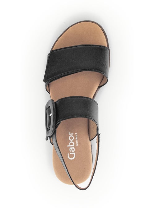 Sandales en cuir lisse - Kiabi Sandales en cuir lisse - Kiabi