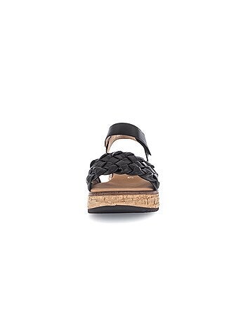 Sandales en cuir lisse