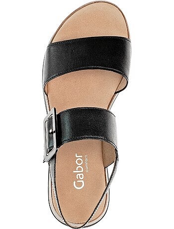 Sandales en cuir lisse