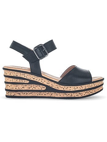 Sandales en cuir lisse