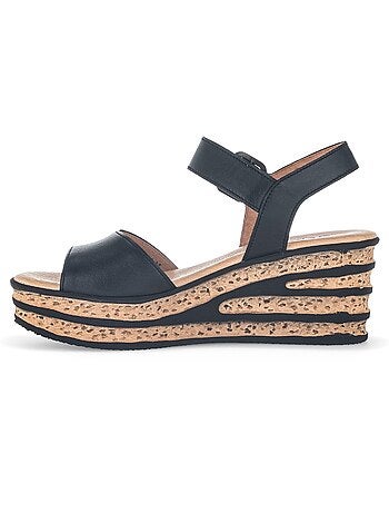 Sandales en cuir lisse