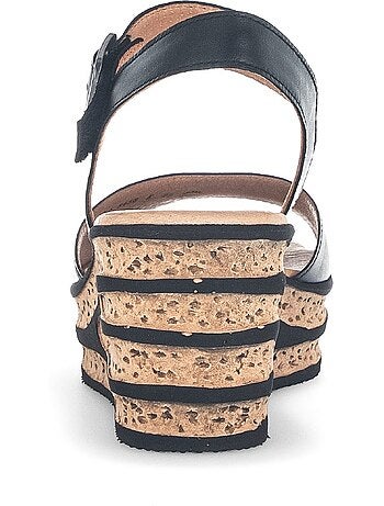 Sandales en cuir lisse