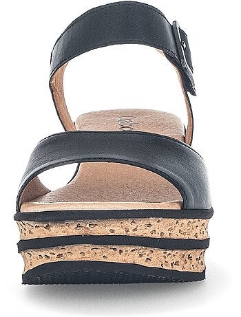 Sandales en cuir lisse