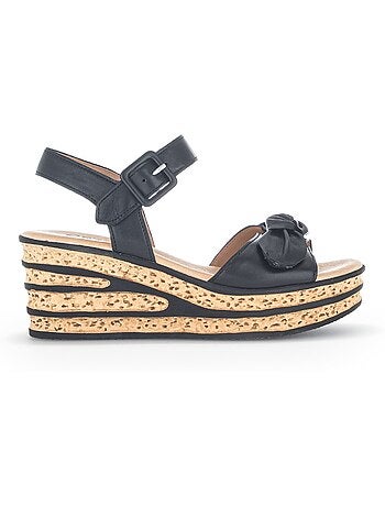 Sandales en cuir lisse
