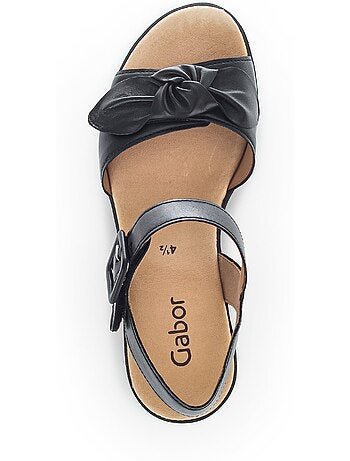 Sandales en cuir lisse