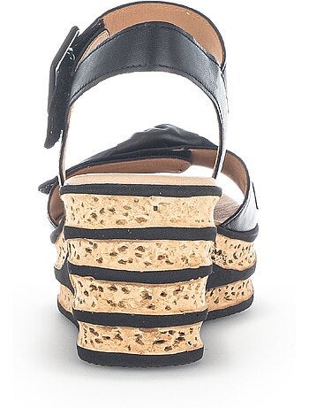 Sandales en cuir lisse