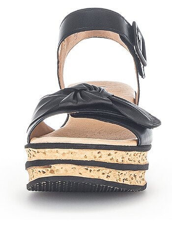 Sandales en cuir lisse