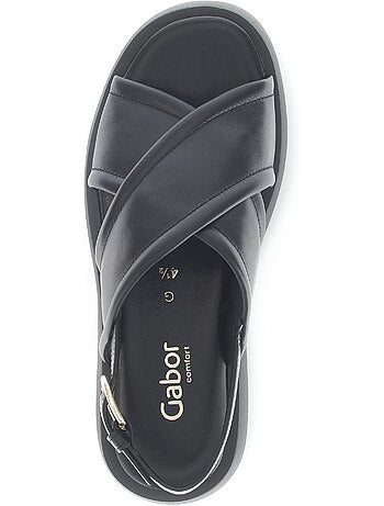 Sandales en cuir lisse