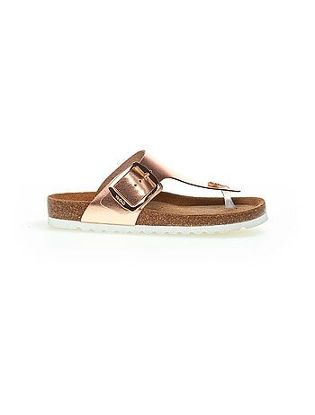 Sandales en cuir lisse