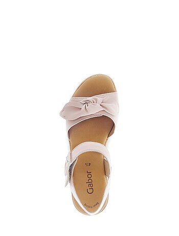 Sandales en cuir lisse